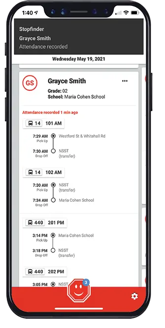 Stopfinder Student App